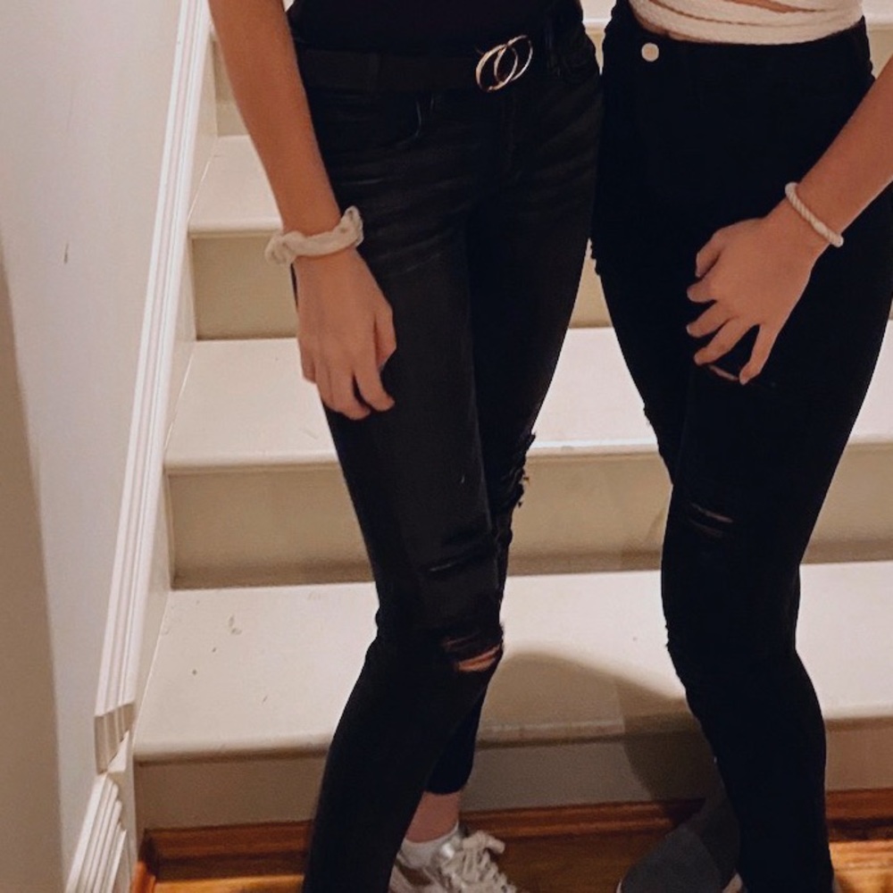 Ripped black jeans